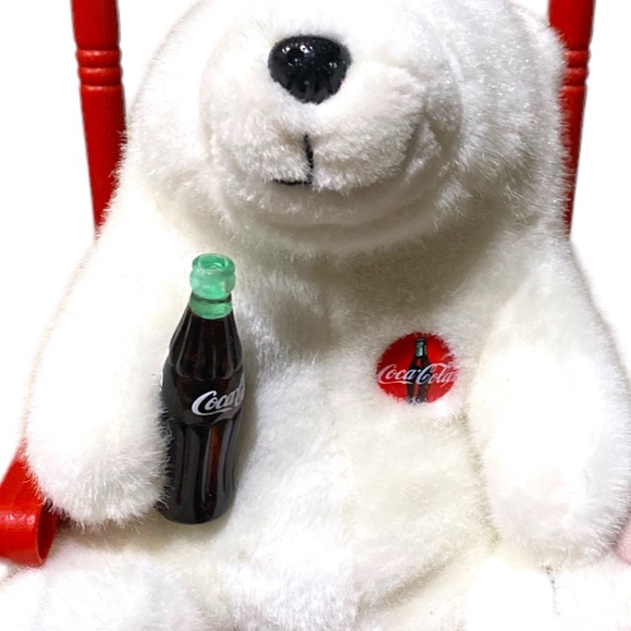1998 Coca-Cola Animation Collection Polar Bear On Rocking Chair - Picture 4 of 16